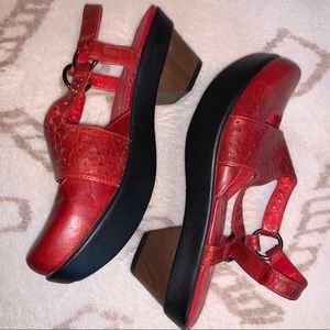 Leather Platform Sandal